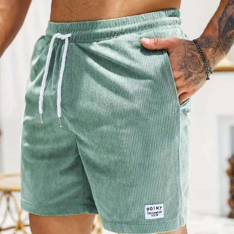 skirts : Luca – Short Décontracté en Velours Côtelé Léger avec Cordon de Serrage in van Seroa