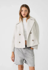 other : Rylee – Veste chic Croisée en Laine in Beige van Seroa
