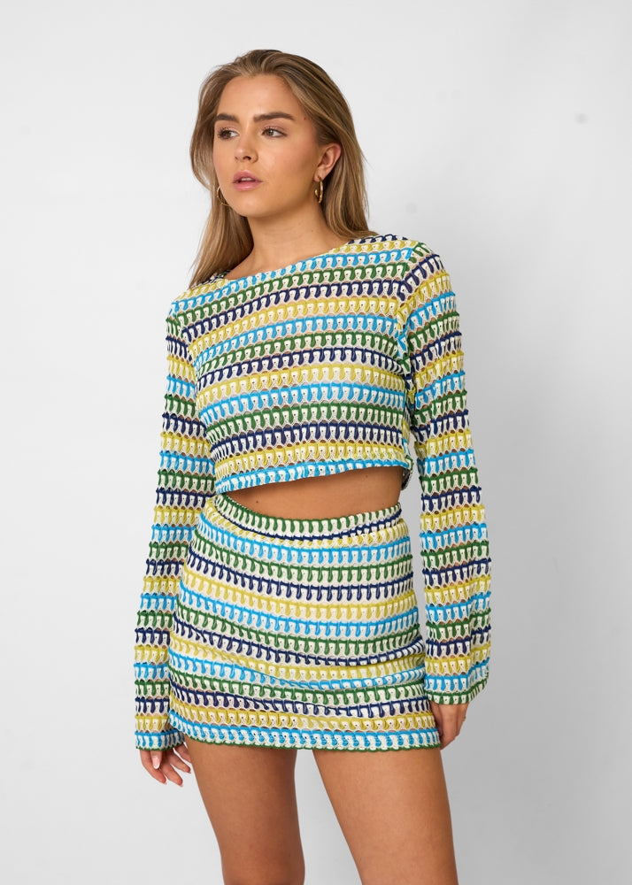 dresses : Anika – Ensemble deux pièces à motifs fait main au crochet in van Seroa