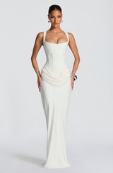 Maxikleid mit Sanduhr-Silhouette, müheloser Stil