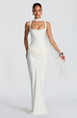 Hourglass Maxi Dress Sculpted Silhouette, Effortless Style