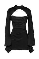 dresses : Sofia - Robe Féminine Chic avec Détails de Manches et Découpe in van Seroa