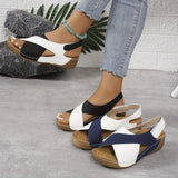 sandals : Lucy - Sandales à semelles compensées confortables avec soutien de la voûte plantaire in van Seroa