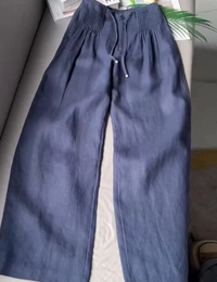 Effortless Relaxed Fit Wide-Leg Trousers