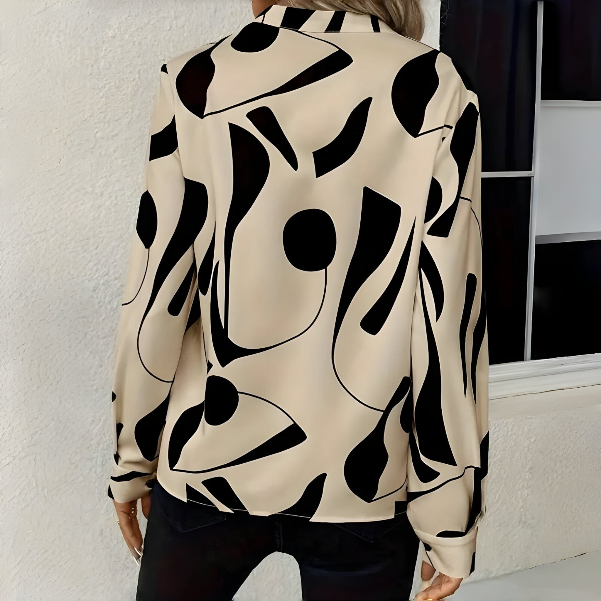 top blouses : Florence | Chemisier Femme Élégant en Tissu Respirant in van Seroa