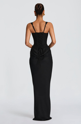 Hourglass Maxi Dress Sculpted Silhouette, Effortless Style
