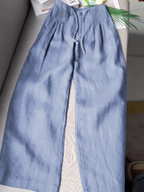 Effortless Relaxed Fit Wide-Leg Trousers