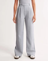 skirts : Lena - Pantalon Élegant Taille Haute à Jambe Large et Coupe Tailleur in van Seroa