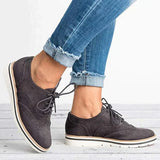 other : Mila | Chaussures Femme Cuir Élégantes Anti-Glissantes in Gris van Seroa