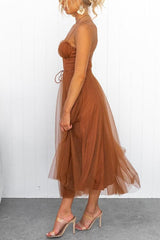 Robe Longue Femme Élégante en Mousseline - Idéale Soirée, Bal,