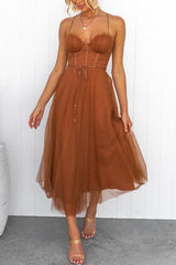 Robe Longue Femme Élégante en Mousseline - Idéale Soirée, Bal,