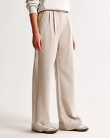 skirts : Lena - Pantalon Élegant Taille Haute à Jambe Large et Coupe Tailleur in van Seroa