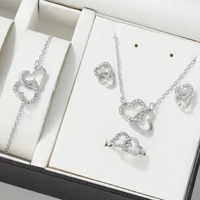 other : Emma | Ensemble de Bijoux Femme Argent Strass 5 Pièces in Ensemble argenté van Seroa