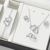other : Emma | Ensemble de Bijoux Femme Argent Strass 5 Pièces in Ensemble argenté van Seroa