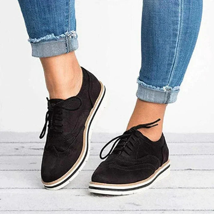 other : Mila | Chaussures Femme Cuir Élégantes Anti-Glissantes in Noir van Seroa