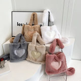 bags : Stella | Sac à Main Femme Moelleux en Forme de Cœur in van Seroa