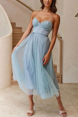 Robe Longue Femme Élégante en Mousseline - Idéale Soirée, Bal,