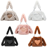 bags : Stella | Sac à Main Femme Moelleux en Forme de Cœur in van Seroa