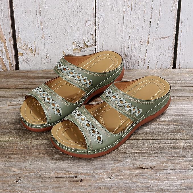 sandals : Alyssons – Sandales confort à enfiler avec soutien de voûte plantaire doux in van Seroa