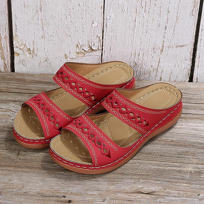 sandals : Alyssons – Sandales confort à enfiler avec soutien de voûte plantaire doux in van Seroa