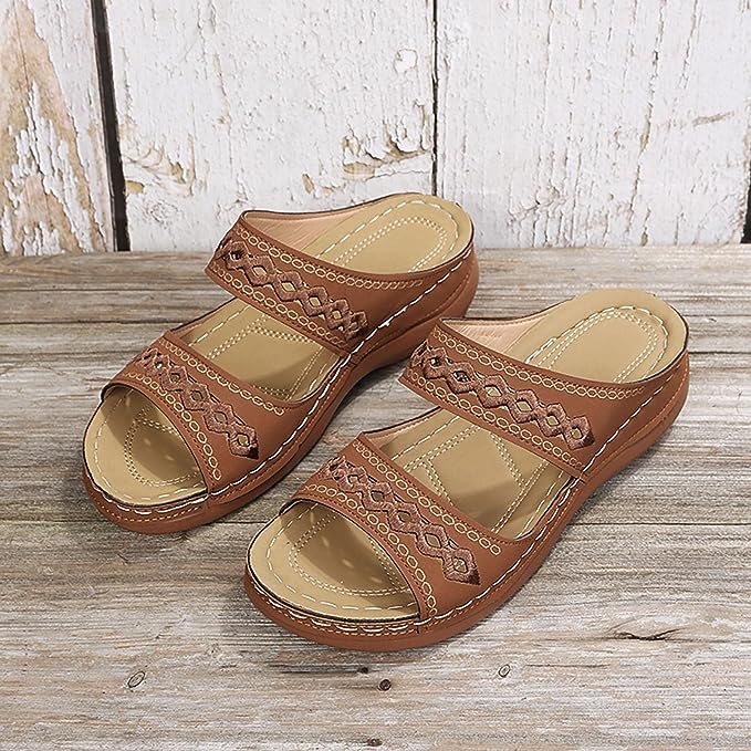 sandals : Alyssons – Sandales confort à enfiler avec soutien de voûte plantaire doux in van Seroa