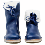 Schicke Damen-Lederstiefel in mittlerer Schafthöhe für den Alltag und