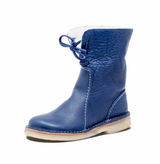 Chic Women's Casual Leather Mid-Calf Boots for Everyday Style and