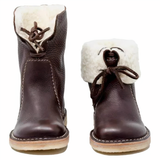 Schicke Damen-Lederstiefel in mittlerer Schafthöhe für den Alltag und