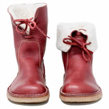 Schicke Damen-Lederstiefel in mittlerer Schafthöhe für den Alltag und