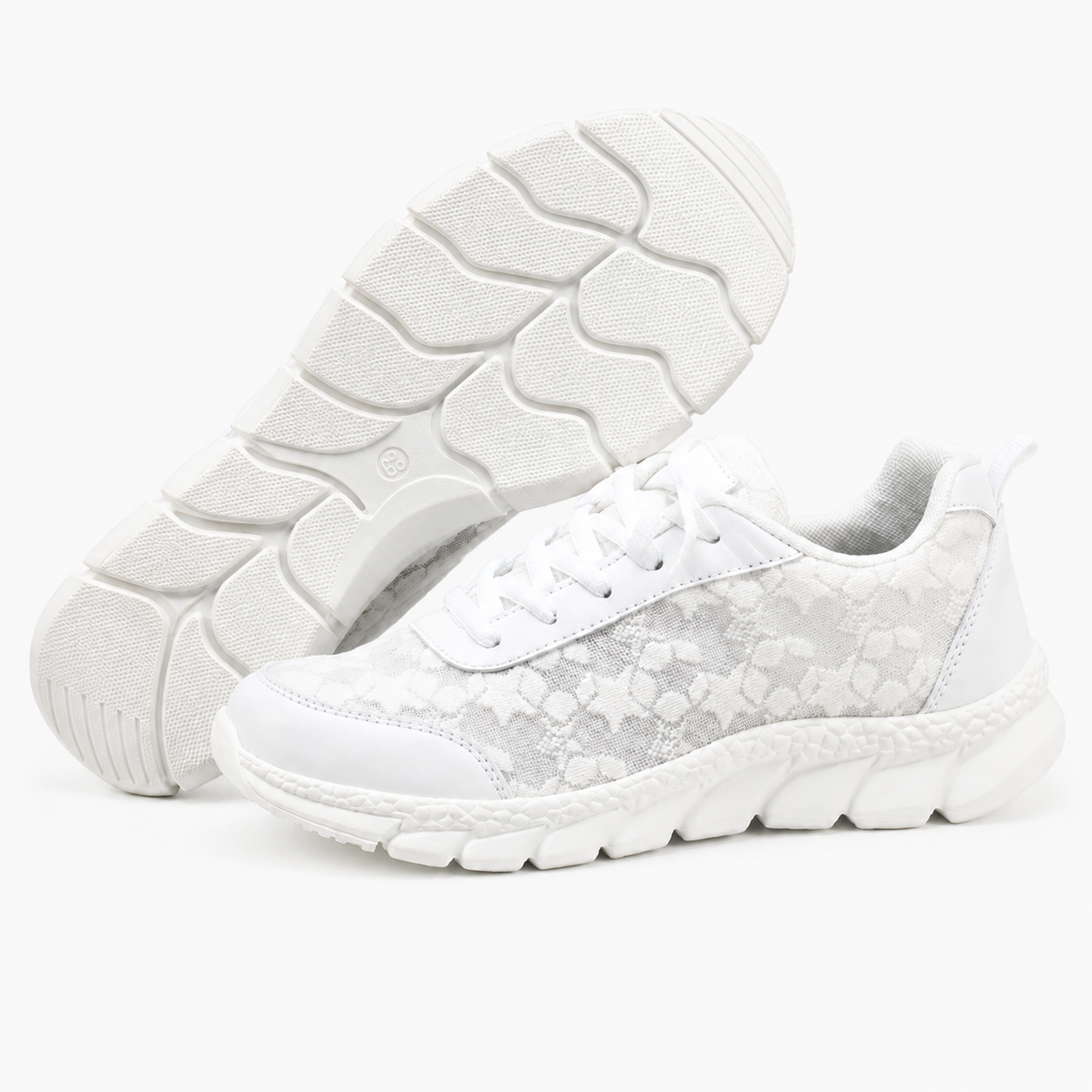 Baskets Femmes Confortables en Tissu Femme