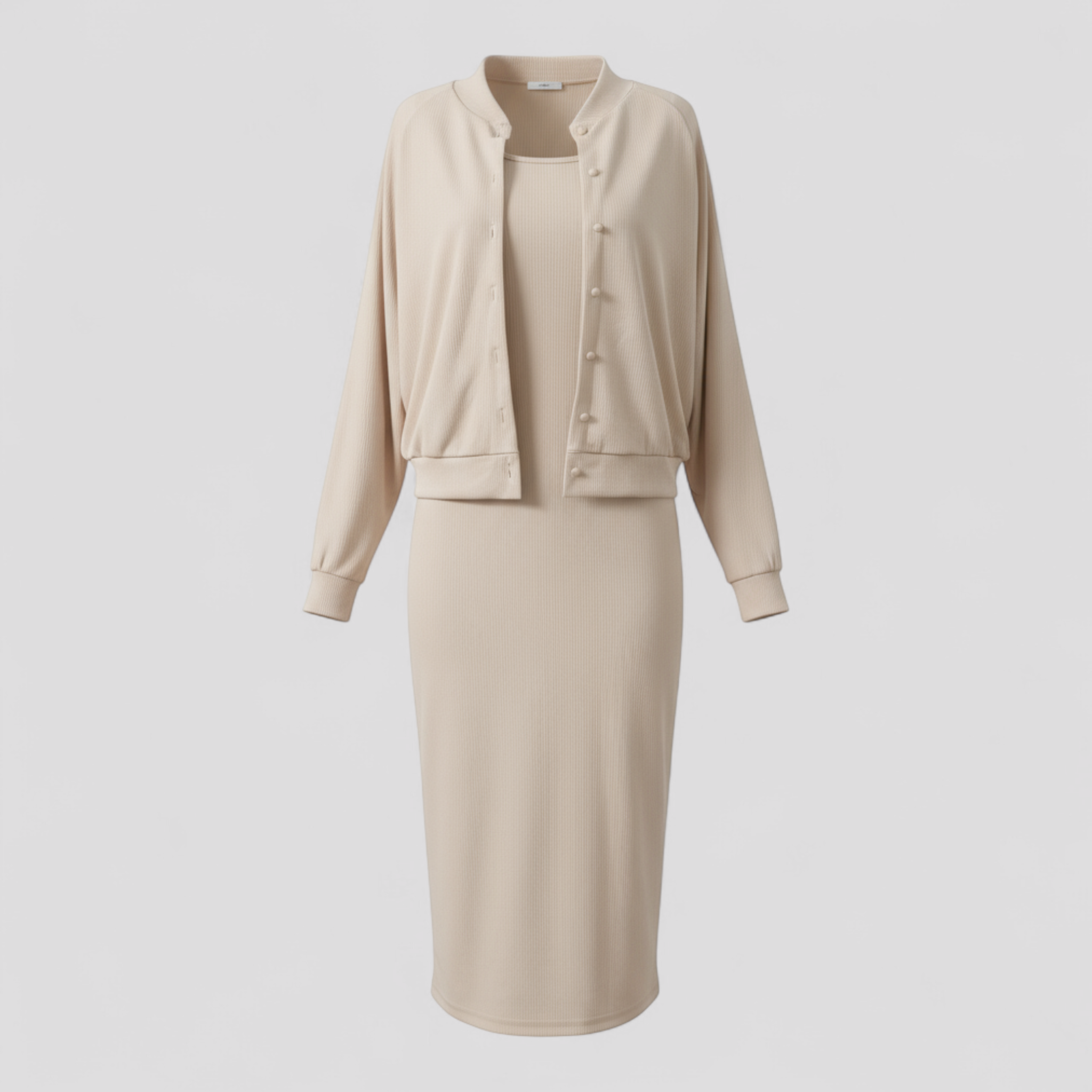 Maren | Ensemble Femme Chic Midi Robe et Bomber