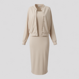 Maren | Ensemble Femme Chic Midi Robe et Bomber