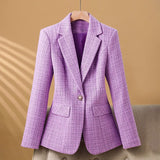 Blazer Chic en Tweed Bouclé Femme 0