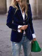 Blazer Élégant en Velours pour Femme 10
