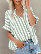 Blouse Femme Ample à Rayures Élégante 3