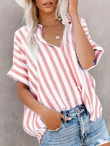 Blouse Femme Ample à Rayures Élégante 4