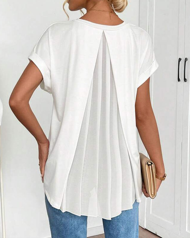 Blouse Femme Élégante Décontractée à Manches Doubles 2