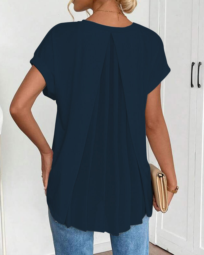 Blouse Femme Élégante Décontractée à Manches Doubles 5