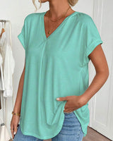 Blouse Femme Élégante Décontractée à Manches Doubles 7