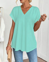 Blouse Femme Élégante Décontractée à Manches Doubles 9