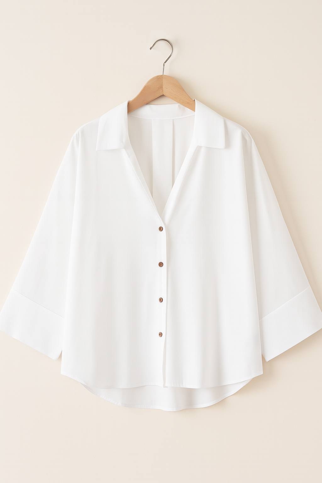 Blouse Femme Oversize Élégante Blanche 7