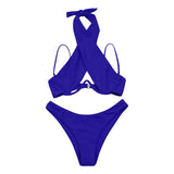 Sexy Badeanzug mit Cut-Outs, Neckholder und Design