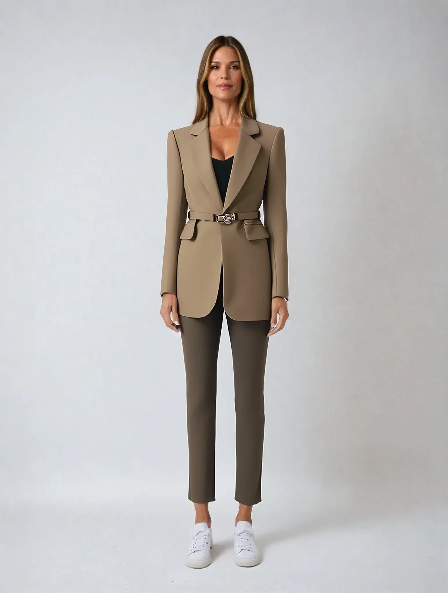other : Giana - Blazer Chic Ceinturé pour un Style Élégant et Décontracté in van Seroa
