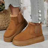 Bottes Décontractées Femmes Doublées Fourrure 2