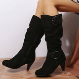 Bottes Femme Élégantes en Daim Confortables 0