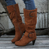 Bottes Femme Élégantes en Daim Confortables 1