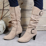 Bottes Femme Élégantes en Daim Confortables 7