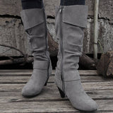 Bottes Femme Élégantes en Daim Confortables 8