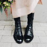 Bottes Femme Talon Élégantes Noires 10 cm 4