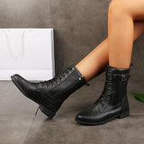 Bottes Hiver Femme Élégantes Noires 6